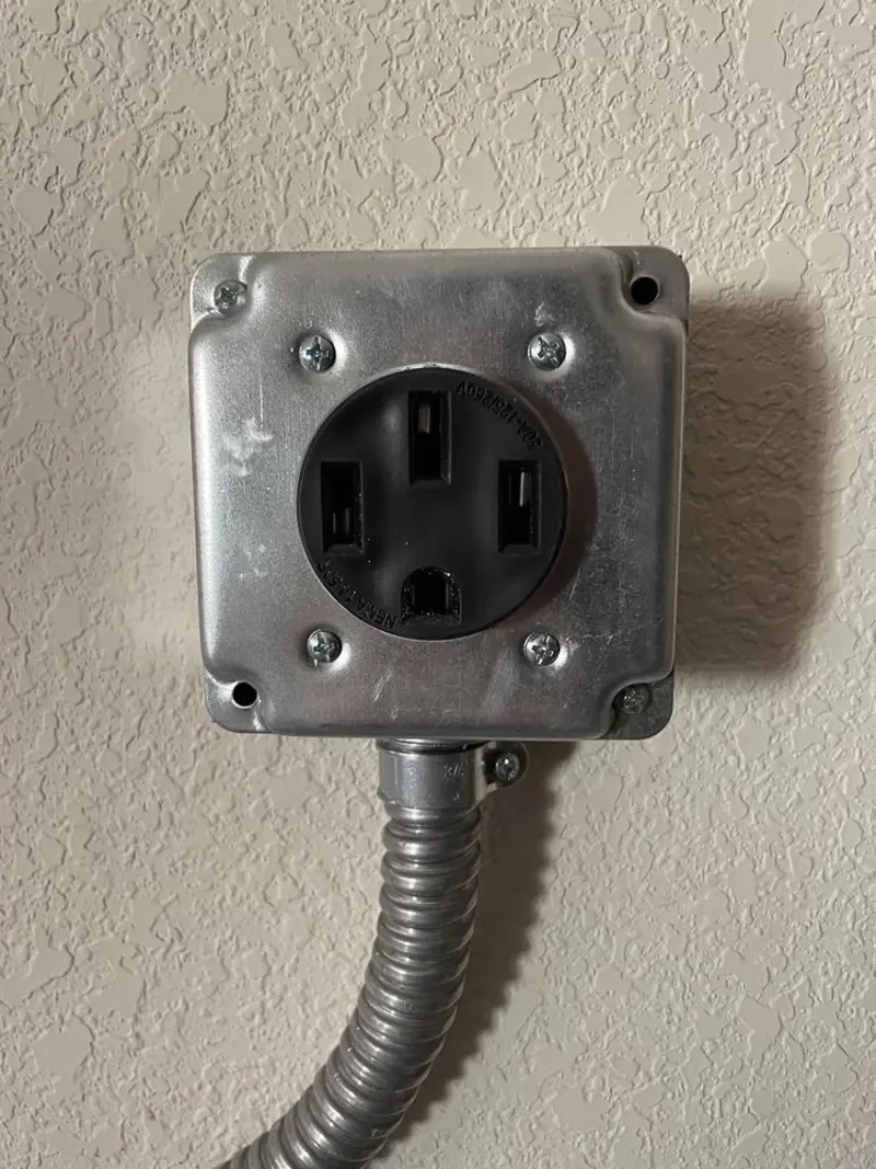 NEMA 14-50 outlet installed for Smart Home Electrical in Pine City